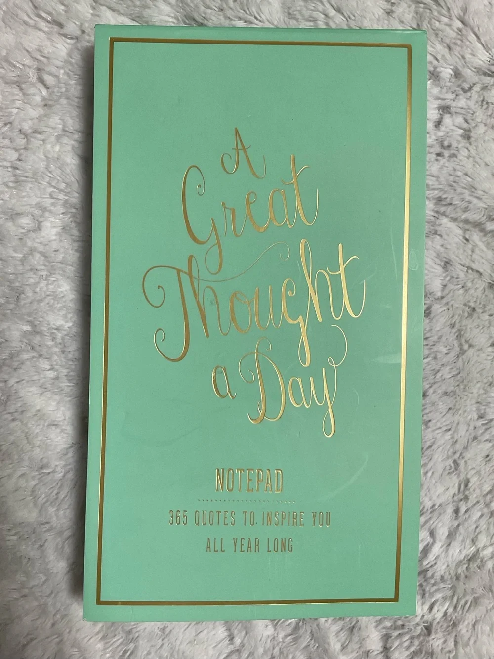 NEW Eccolo “A Great Thought A Day” Foil Notepad